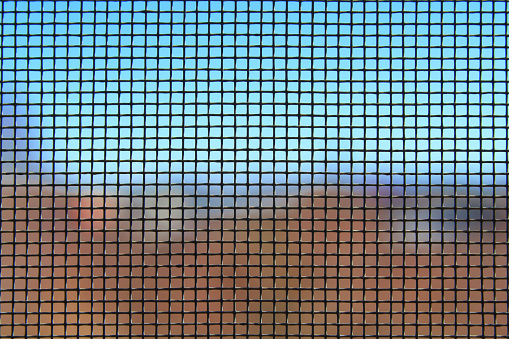 Mosquito net for windows. Close-up. Background. Texture.