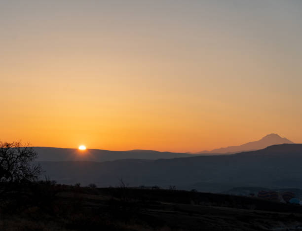 istock Turkish Cappadocia sunset valley view 1373284222