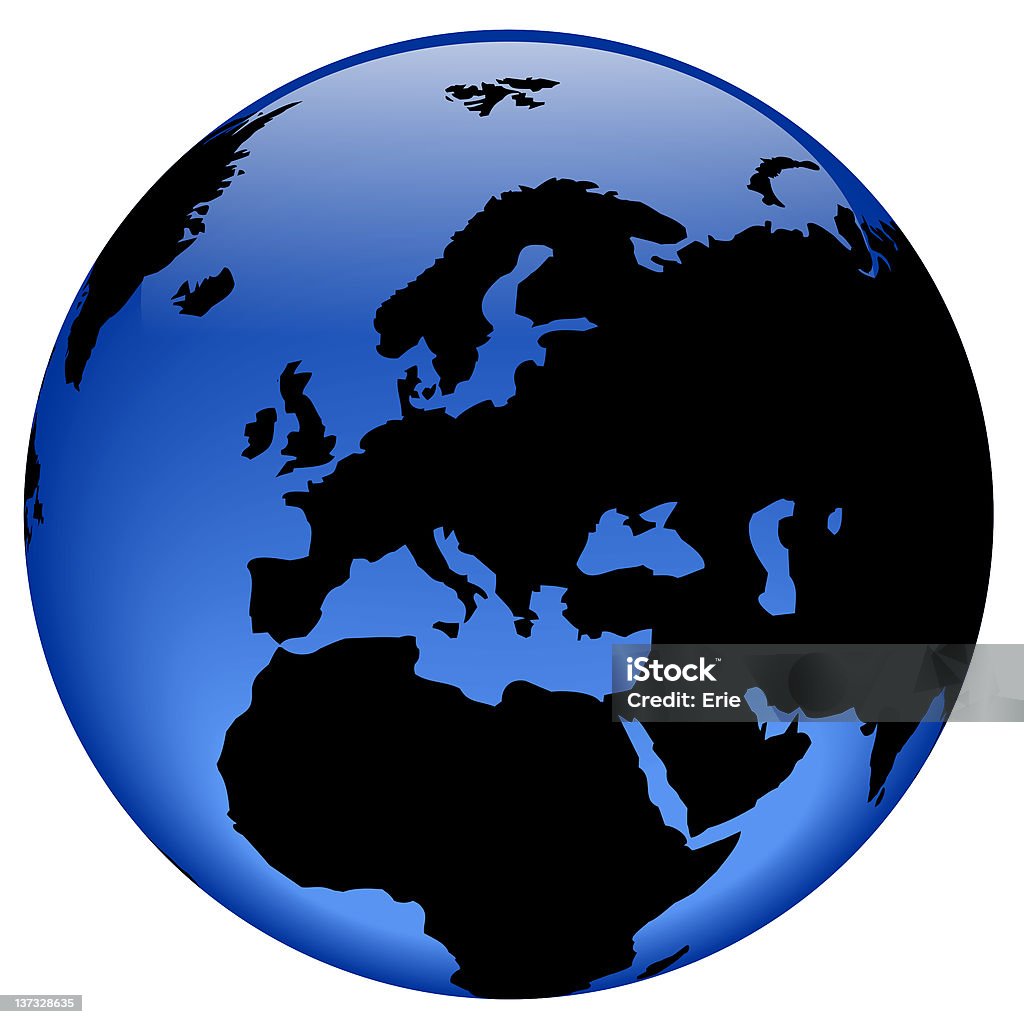 Welt-Europa anzeigen - Lizenzfrei Globus Stock-Foto