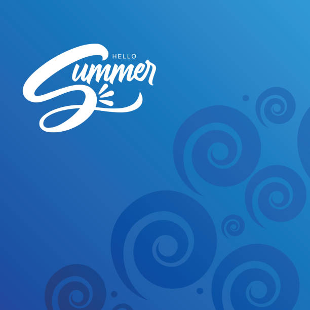 istock Lettering composition of Summer Vacation on abstract background stock illustration 1373291598