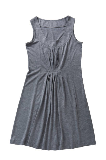 istock Sleeveless gray t-shirt on white background 1373292655