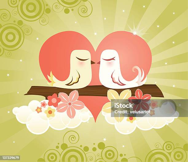 Ilustración de Gustan Los Pájaros En Corazón y más Vectores Libres de Derechos de Amor - Sentimiento - Amor - Sentimiento, Arte, Arte y artesanía