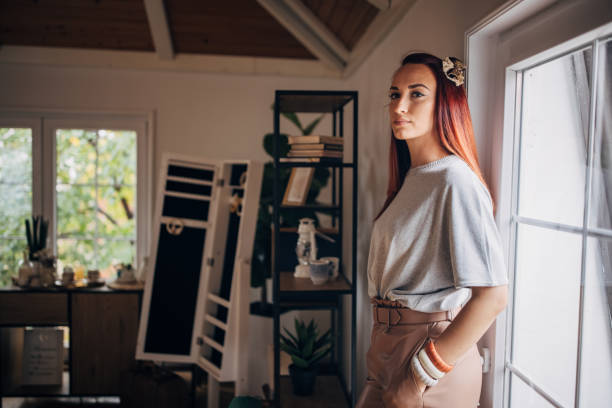 istock Beautiful redhead woman 1373296894