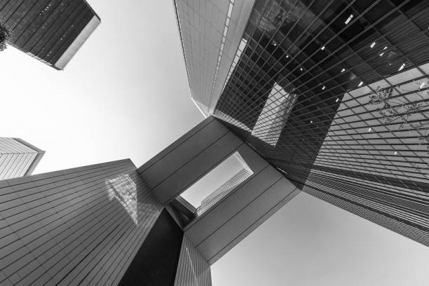 istock Exterior of modern architecture. Building abstract background 1373297819