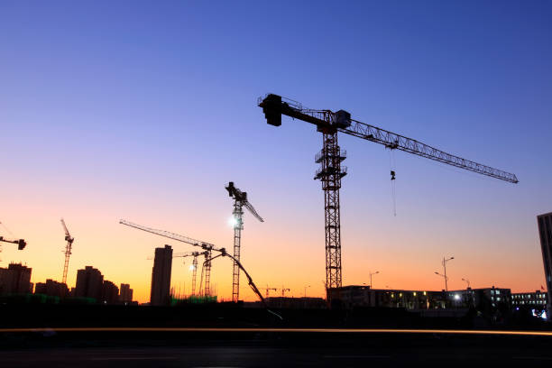 istock The building site is in the evening 1373299149