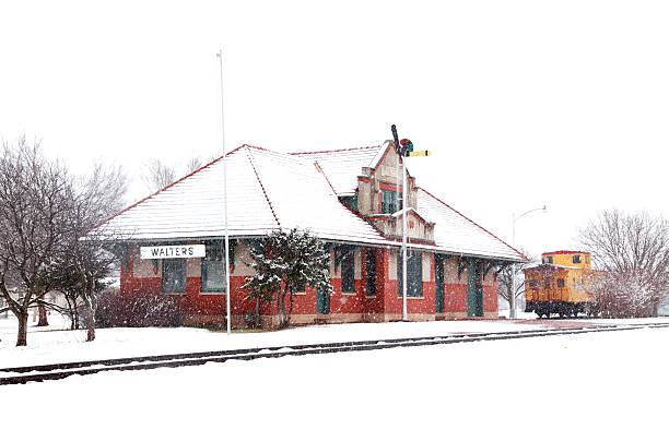 istock Old Train Depot in the Snow 137330258