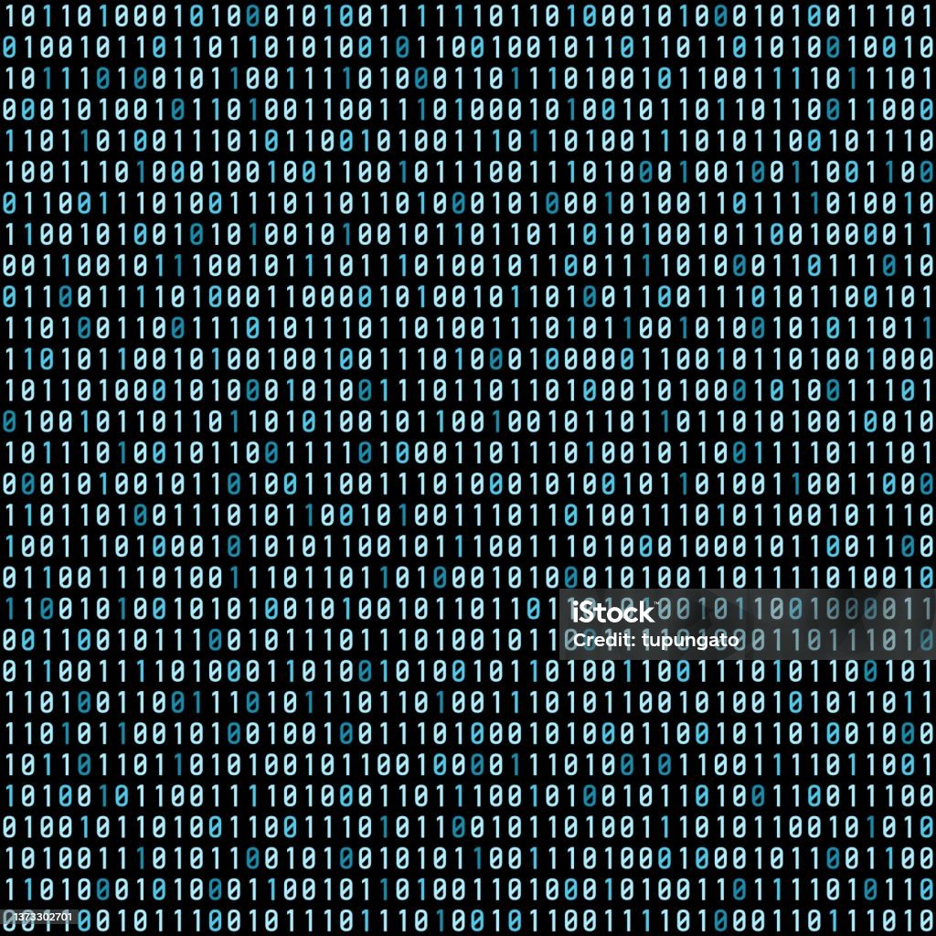 Binary Code Seamless Vector Texture Stock Illustration - Download Image ...
