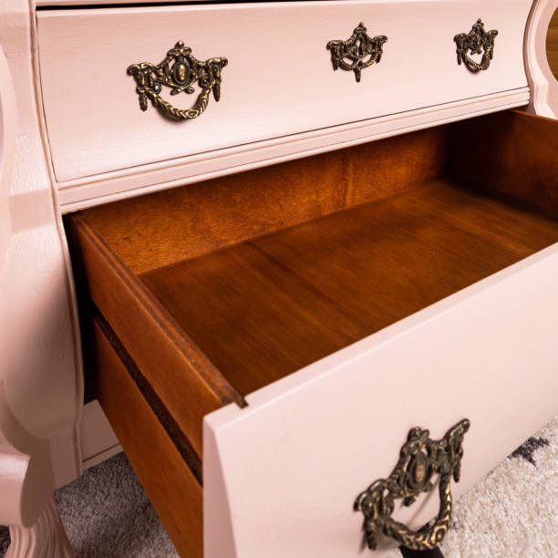 istock Pink chest of drawers after renovation 1373303209
