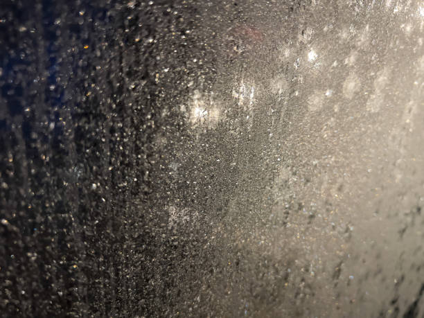 istock View of a frozen window. 1373306553