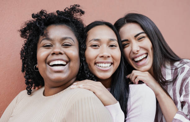 istock Beautiful multiracial girls smiling on camera 1373313330