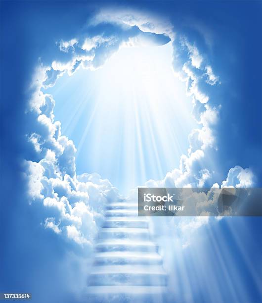 Stairs In Sky Stock Photo - Download Image Now - Heaven, Sky, Staircase