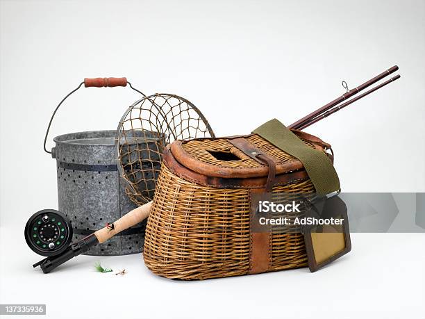 Vintage Fly Fishing Stock Photo - Download Image Now - Fishing Tackle, Fishing  Rod, Cut Out - iStock
