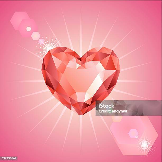 Heart Shape Diamond Stock Illustration - Download Image Now - Heart Shape, Diamond - Gemstone, Gemstone