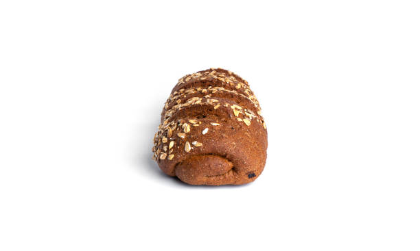 istock Rye flour loaf with cereals on a white background 1373366983