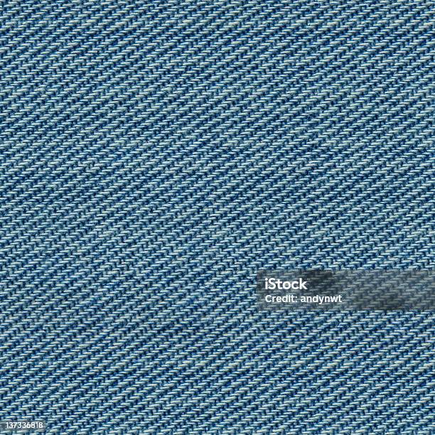 Seamless Blue Denim Texture Stock Photo - Download Image Now - Denim, No People, Pattern