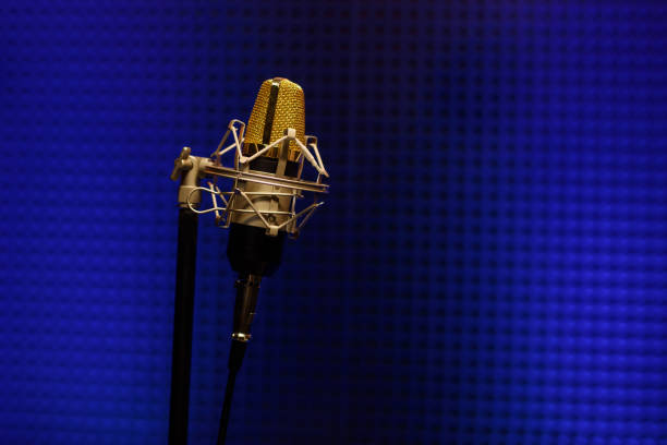 old microphone close up