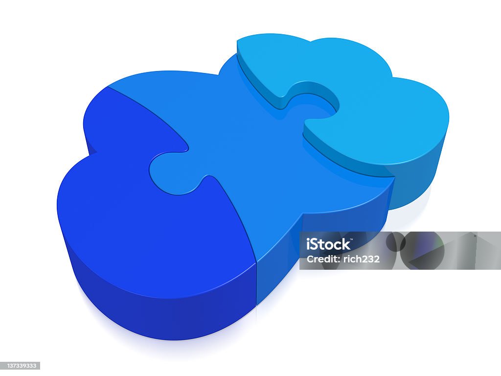 Cloud-Konzept - Lizenzfrei Blau Stock-Foto