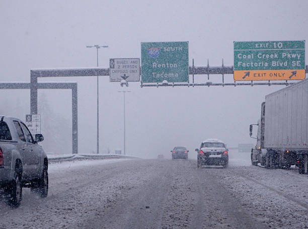 Śnieżyca na Freeway – zdjęcie