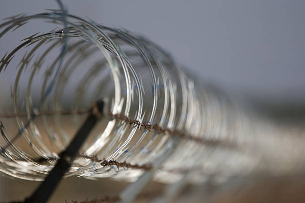 istock Hoops of Razor wire 137342851