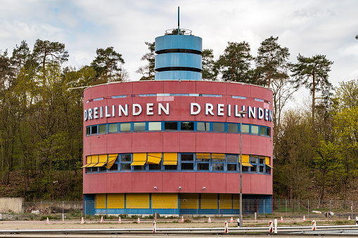 Main building of the former Dreilinden border crossing