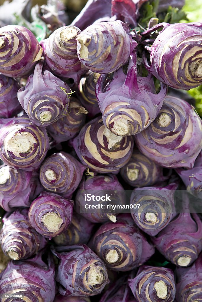 kohlrabi Gemüse - Lizenzfrei Bauernmarkt Stock-Foto