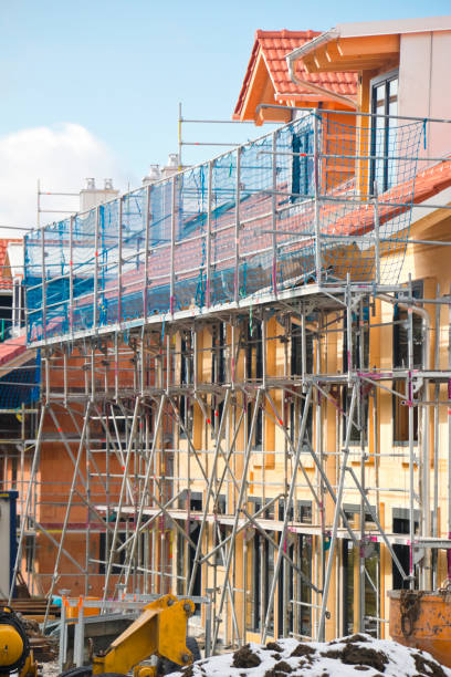 istock Construction site of single and multi family homes 1373463119