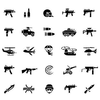 War and army icons.