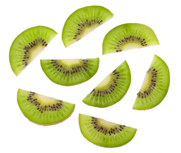 istock sliced Kiwi fruit isolated on white background 1373472491