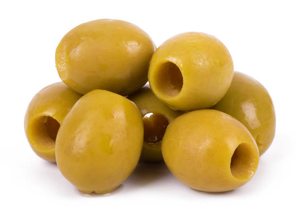 istock pickled olives isolated on white background close up 1373472512