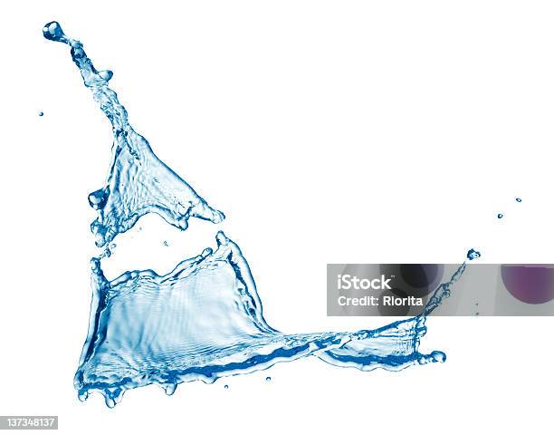 Salpicos De Água - Fotografias de stock e mais imagens de Azul - Azul, Bebida Fresca, Chapinhar