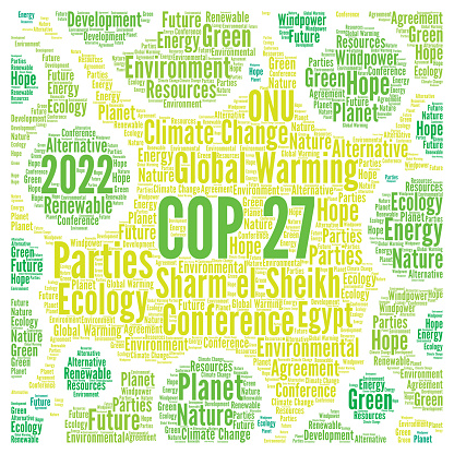 COP 27 in Sharm el-Sheikh Egypt world cloud
