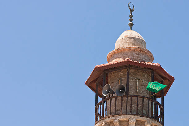 istock Minaret with Hamas' flag in Israel 137349683