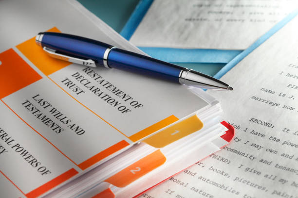 istock Ballpoint Pen Resting On Top Of Trust Documents 1373521907