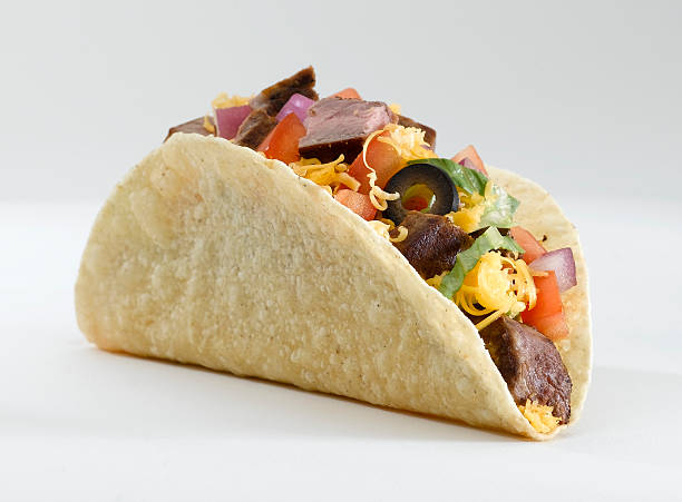 タコス - beef taco ストックフォトと画像