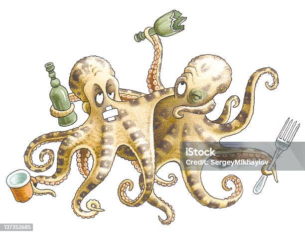 Pulpo Paul Foto de stock y más banco de imágenes de Humor - Humor, Pulpo, Agua