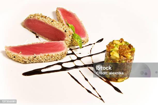 Foto de Atum Tataki e mais fotos de stock de Atum - Peixe - Atum - Peixe, Comida, Comida japonesa