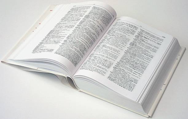 słownik - book open page dictionary zdjęcia i obrazy z banku zdjęć