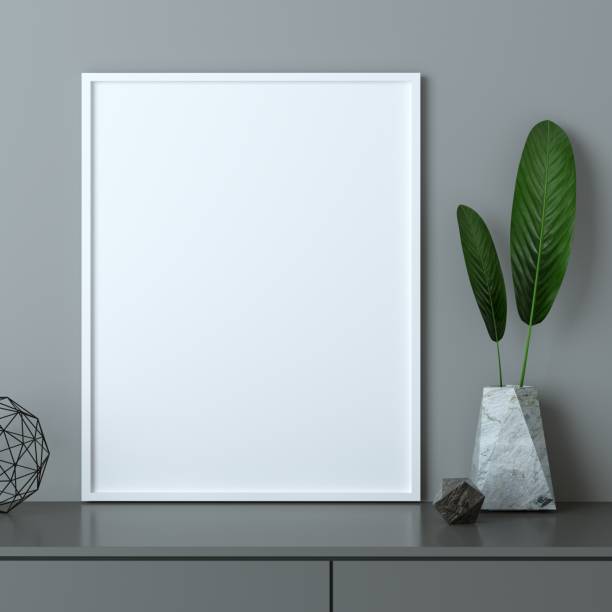 istock Mockup empty picture for a living room 1373565942