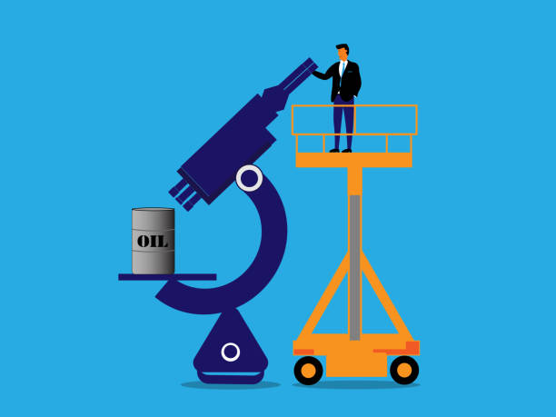 ilustrações, clipart, desenhos animados e ícones de análise de petróleo - oil oil industry oil slick petroleum