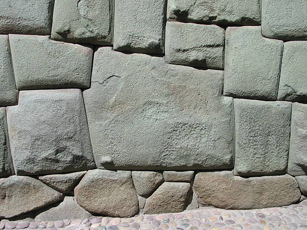 The stone of 12 Angles also know as the 12 sided stone. It is located on Hatunrumiyoc, a narrow pedestrian street, in Cusco, Peru. It is famous for its Inca walls where huge stones are precisely carved to fit together without mud or concrete.