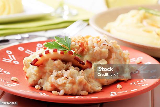 Mashed Potato With Peeled Barley Stock Photo - Download Image Now - Bacon, Breakfast Cereal, Cereal Plant