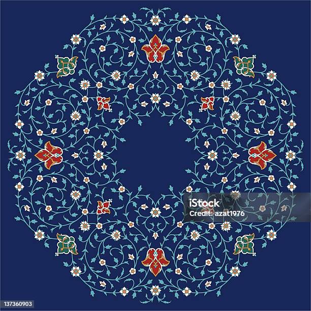 Ilustración de Rashid Adorno Floral y más Vectores Libres de Derechos de Anticuado - Anticuado, Antigualla, Arabesco - Estilo