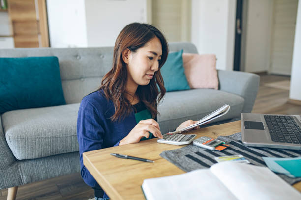 istock Doing taxes at home is easier on-line 1373615908