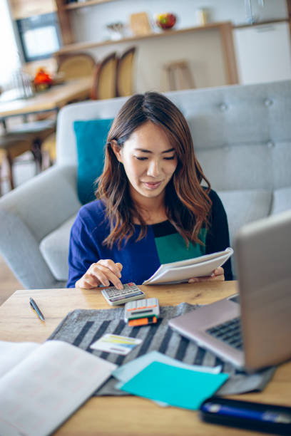 istock Doing taxes at home is easier on-line 1373616443
