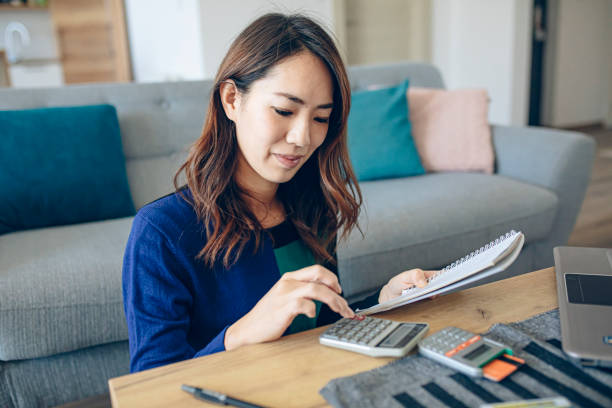 istock Doing taxes at home is easier on-line 1373616956