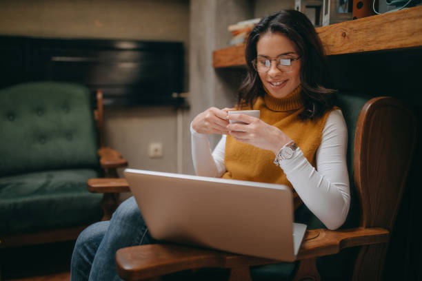 istock Enjoying of work and coffee 1373638620