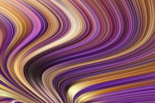 istock Abstract trendy cover design with wavy striped art background 1373642312