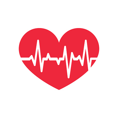 Heart beat icon,vector illustration. Flat design style vector heart beat icon illustration isolated on white background, heartbeat symbol graphic design