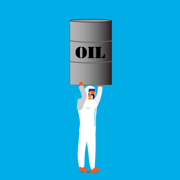 ilustrações, clipart, desenhos animados e ícones de trazendo petróleo - oil oil industry oil slick petroleum