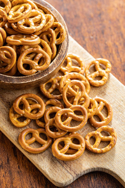 istock Mini pretzels. Crusty salted snack 1373696577